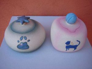 Cat urns "Estrella" model